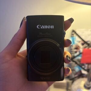 Canon PowerShot ELPH 360 HS Compact Black Camera